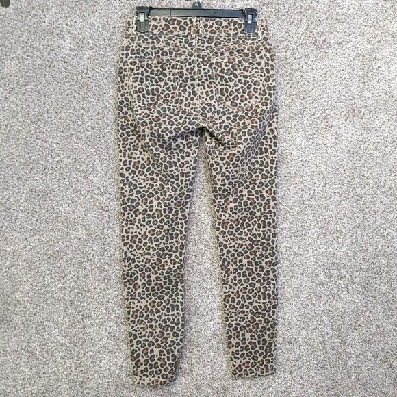 Knox Rose Leopard print skinny ankle jeans size 4 - Picture 2 of 6